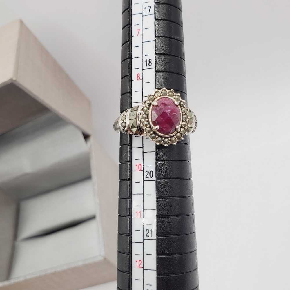 Silver Ruby Ring - Picture 5 of 8